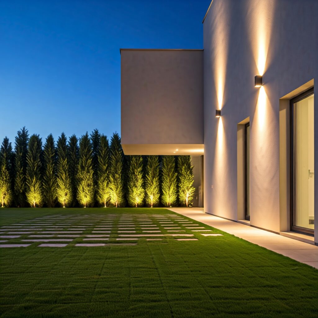 modern facade lighting

